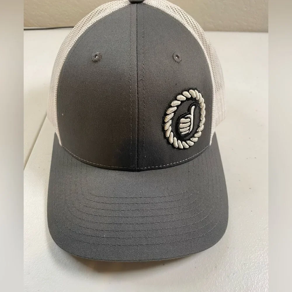 NWOT Dally Up Cap Youth Charcoal Gray/White Dally 203 Adjustable Baseball Hat